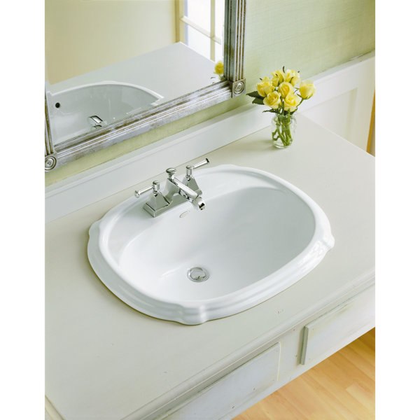 K2189195,80,4K4 Kohler Portrait® Ceramic Oval DropIn Bathroom